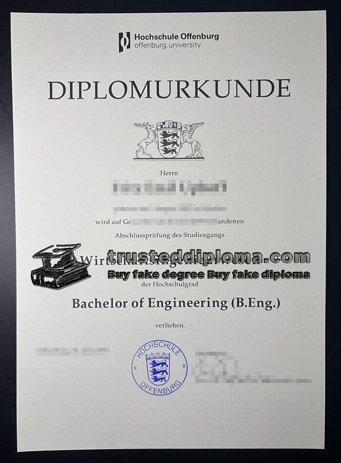 purchase realistic Hochschule Offenburg diploma