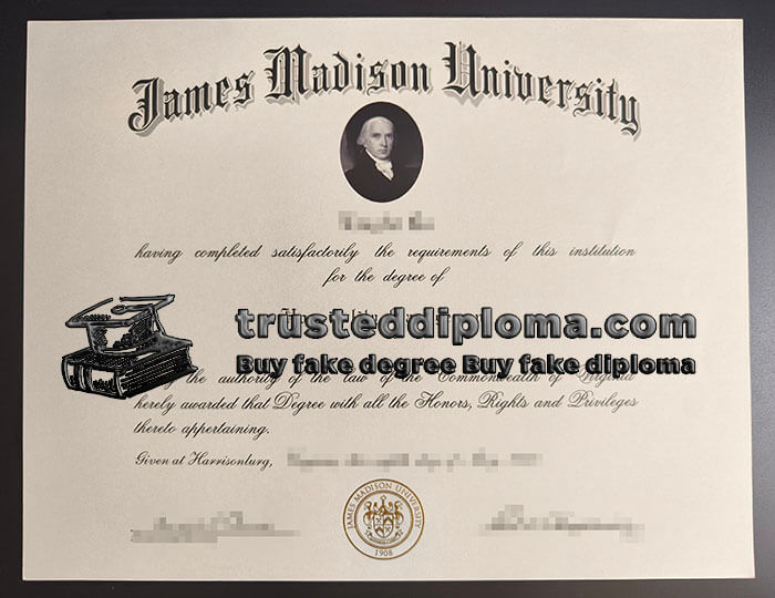 purchase realistic James Madison University diploma