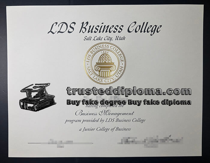 purchase realistic LDS Business College certificate