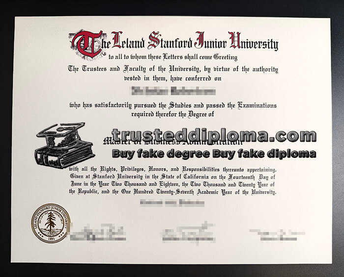 purchase realistic Leland Stanford Junior University diploma