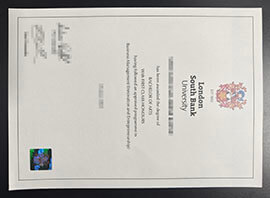 purchase realistic London South Bank University degree
