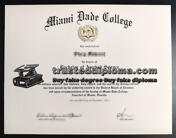 purchase realistic Miami Dade College diploma