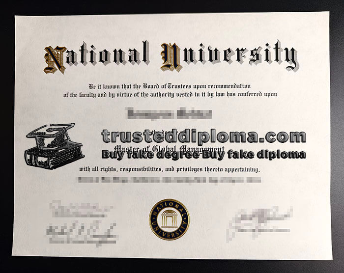purchase realistic National University diploma