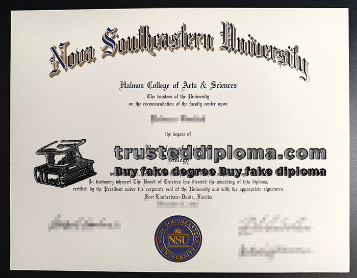purchase realistic Nova Southeastern University diploma