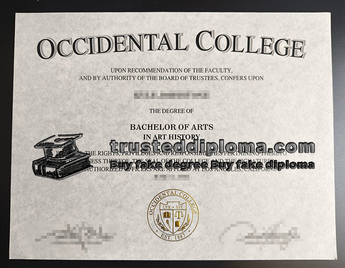 purchase realistic Occidental College diploma