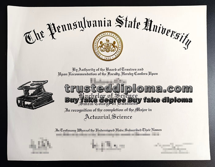 purchase realistic Pennsylvania State University diploma