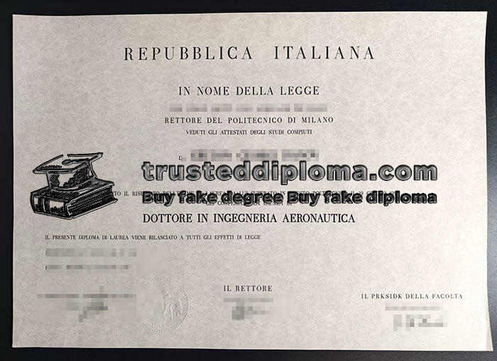 purchase realistic Politecnico di Milano diploma