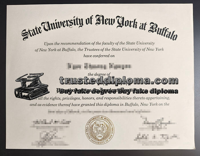 purchase realistic SUNY at Buffalo diploma