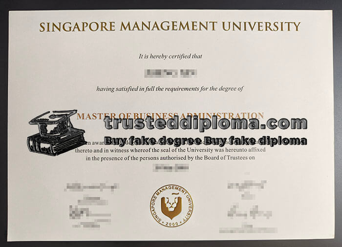 purchase realistic Singapore Management University diploma