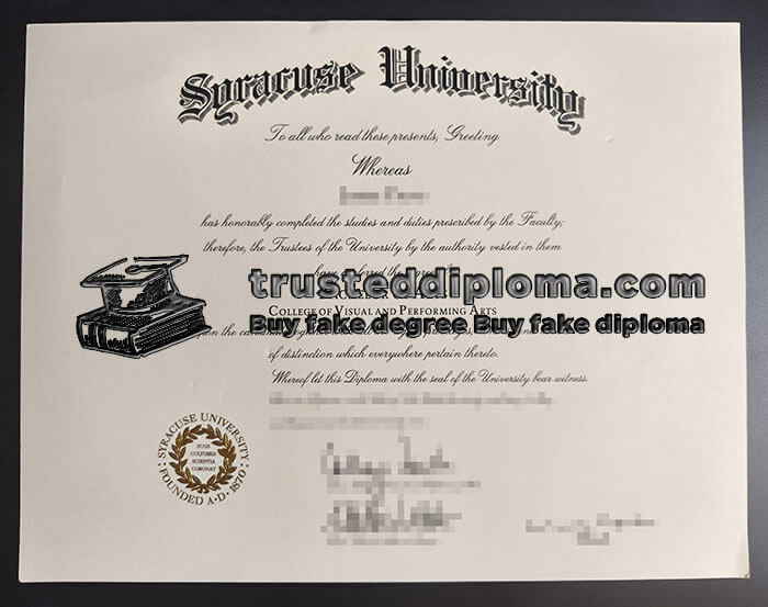 purchase realistic Syracuse University diploma