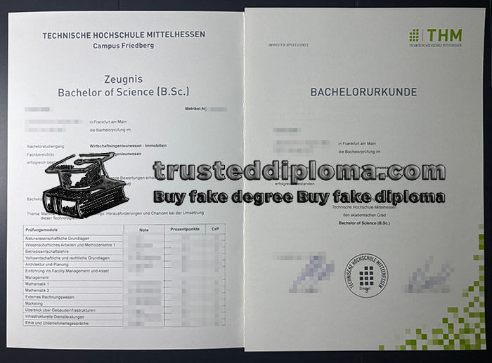 purchase realistic Technische Hochschule Mittelhessen diploma
