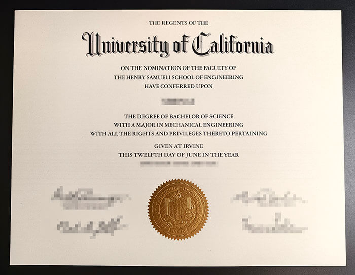 purchase realistic UC Irvine diploma