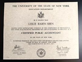 purchase realistic USNY Certified Public Accountant certificate