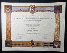 purchase realisrtic Universita di Bologna degree