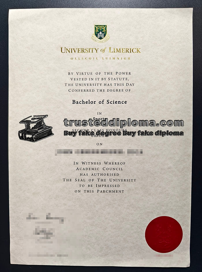 purchase realistic University of Limerick diploma
