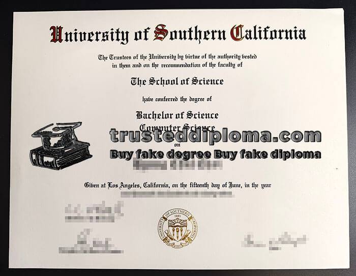 purchase realistic University of Southern California diploma