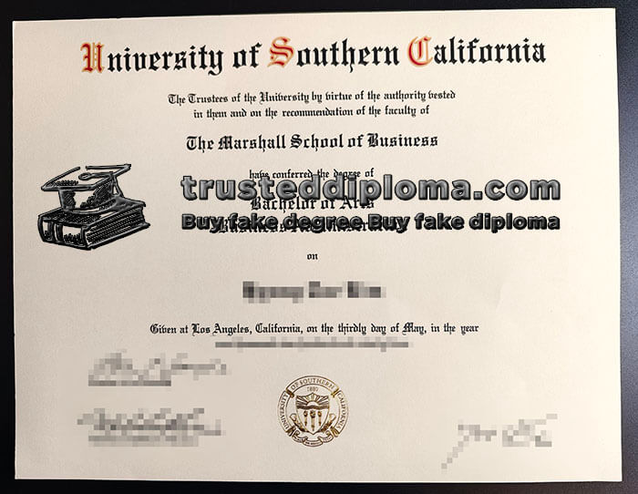 purchase realistic University of Southern California diploma