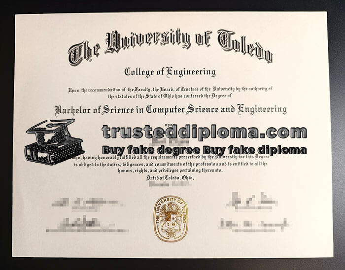 purchase realistic University of Toledo diploma