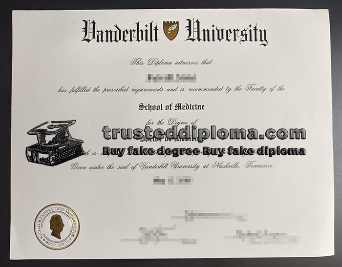 purchase realistic Vanderbilt University diploma
