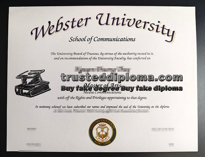 purchase realistic Webster University diploma