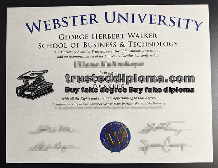 purchase realistic Webster University diploma