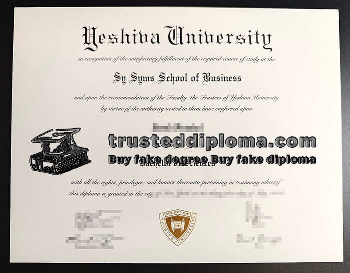 purchase realistic Yeshiva University diploma