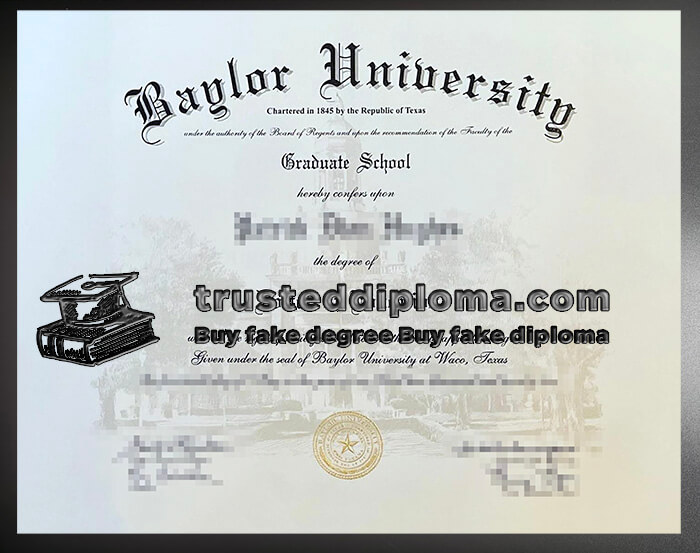 purchase realistic Baylor University diploma
