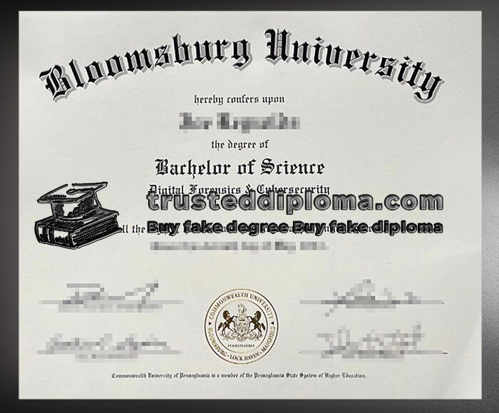 purchase realistic Bloomsburg University diploma