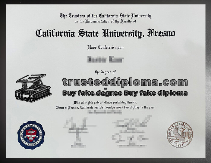 purchase realistic Cal State Fresno diploma