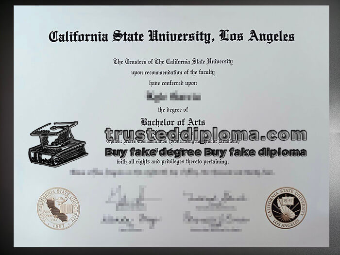 purchase realistic Cal State Los Angeles diploma