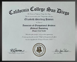 purchase realistic California College San Diego degree