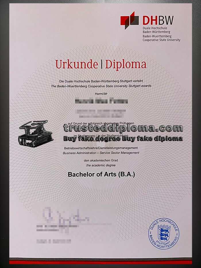 purchase realistic Duale Hochschule Baden Württemberg diploma