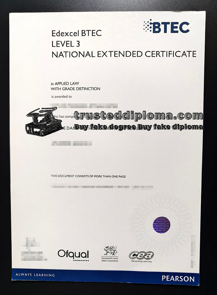 purchase realistic Edexcel BTEC Level 3 National Extended Certificate