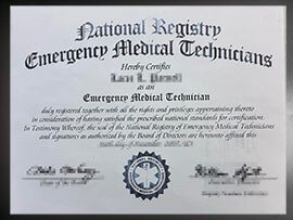 purchase realistic Emergency Medical Technicians certificate