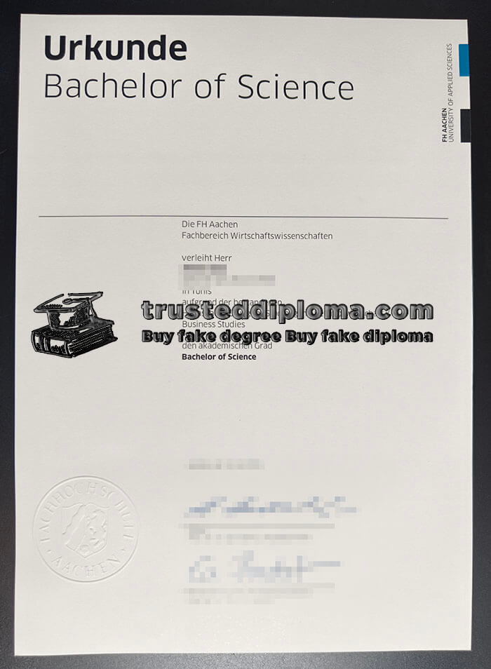 purchase realistic FH Aachen diploma