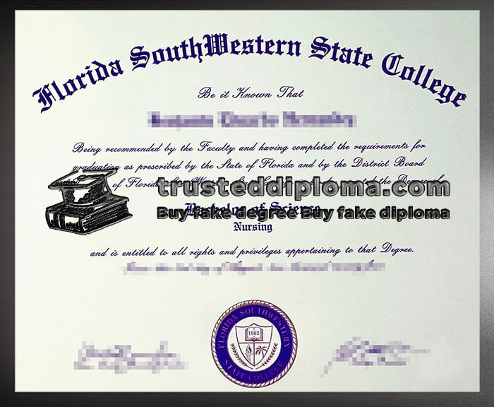 purchase realistic Florida Southwestern State College diploma