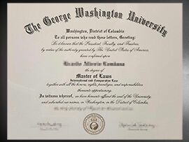 purchase realistic George Washington University degree