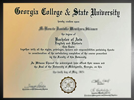 purchase realistic Georgia College & State University degree