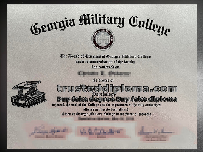 purchase realistic Georgia Military College diploma