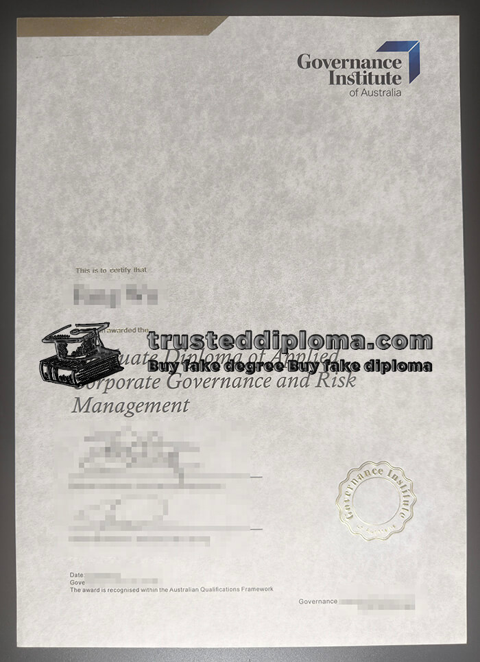 purchase realistic Governance Institute of Australia diploma