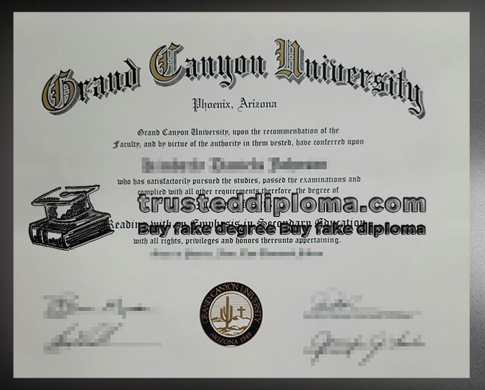 purchase realistic Grand Canyon University diploma