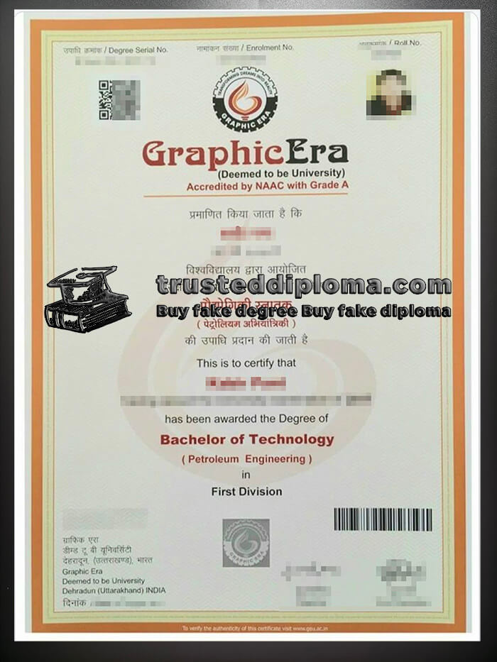 purchase realistic Graphic Era University diploma
