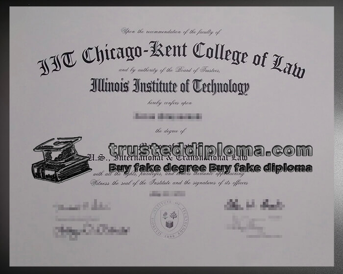purchase realistic IIT Chicago Kent College of Law diploma
