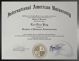 purchase realistic International American University degree