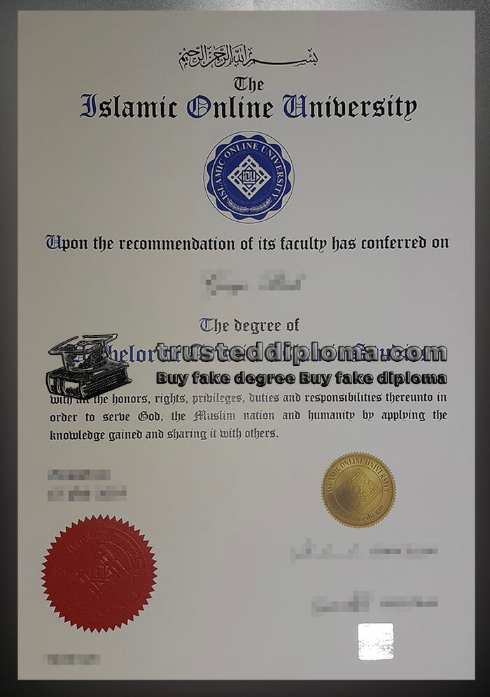 purchase realistic Islamic Online University diploma