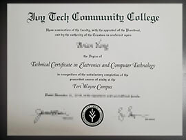 purchase realistic Juy Tech Community College degree