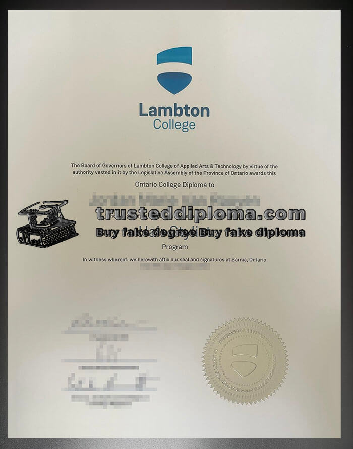 purchase realistic Lambton College diploma