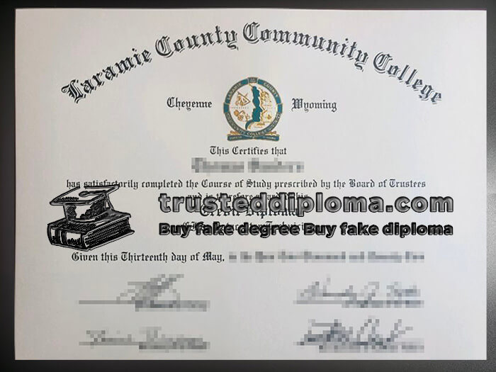 purchase realistic Laramie County Community College diploma
