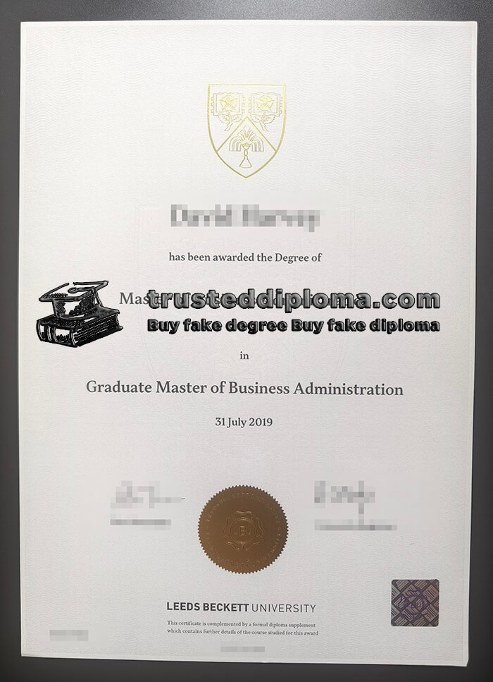 purchase realistic Leeds Beckett University diploma