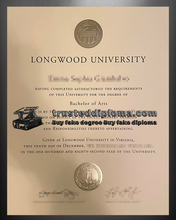 purchase realistic Longwood University diploma